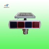 鋁殼太陽能爆閃燈 雙面紅藍爆閃警示燈生產廠家