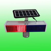 分體式紅藍警示燈圖片 太陽能四燈警示燈價格