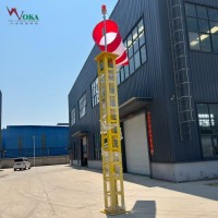 機場8米易折型玻璃鋼避雷塔架 航空易折風向桿測風桿