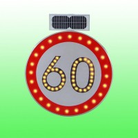 道路速度限制標志 太陽能限速標志牌led交通設施廠家